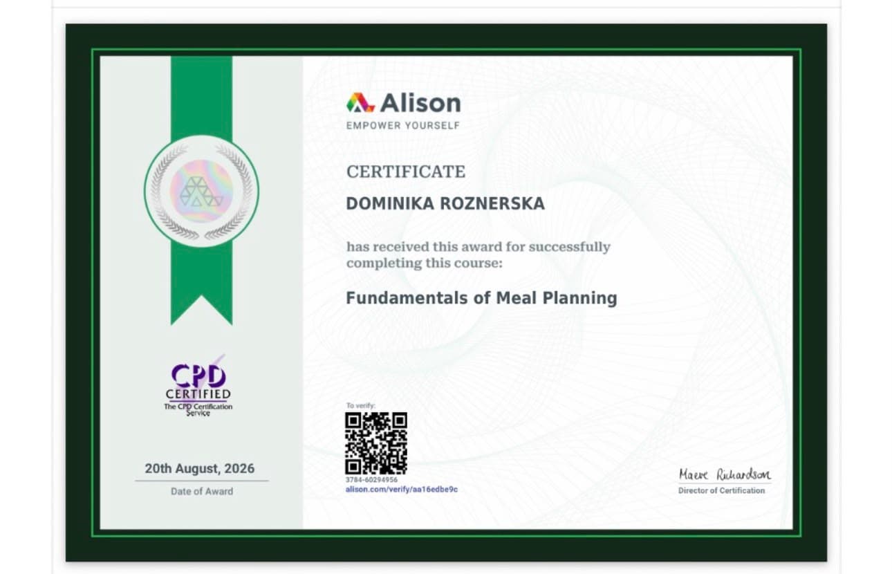 Fundamentals of Meal Planning